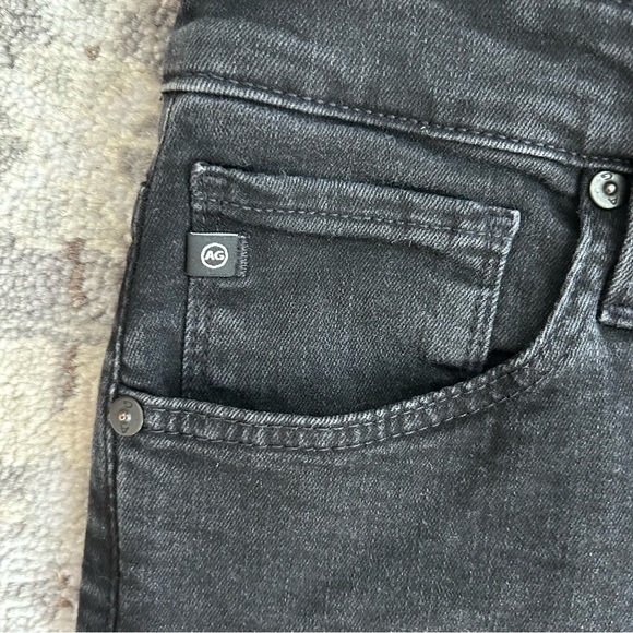 AG Adriano Goldshmied Farrah Skinny Ankle Jeans in Black Denim 29 - Picture 5 of 5